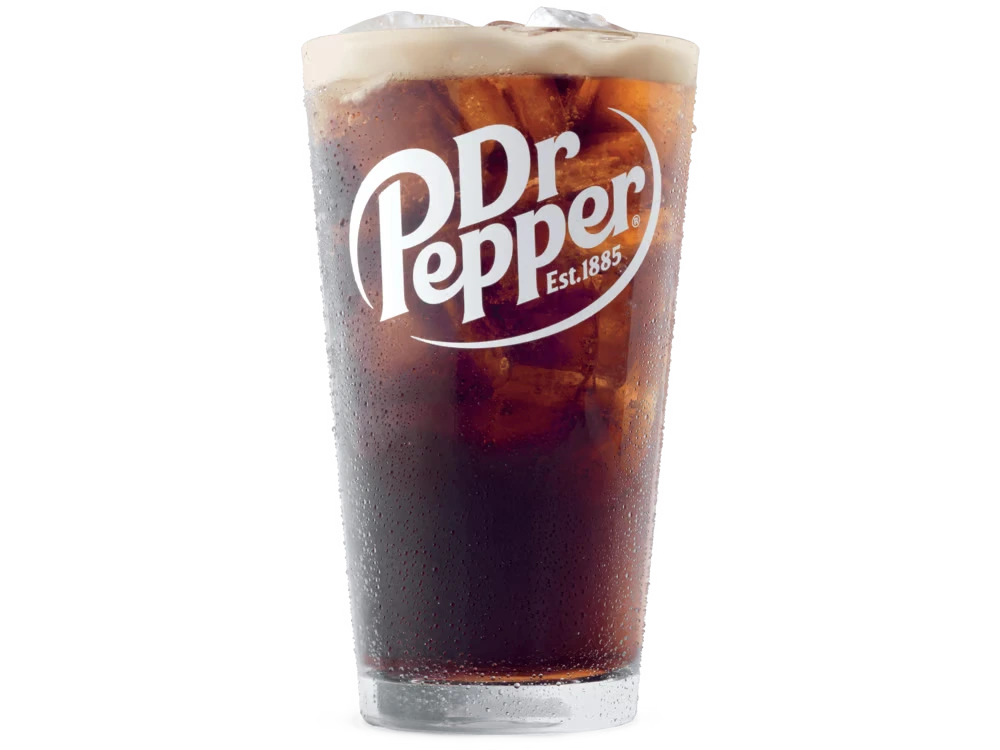 A refreshing cup of Dr Pepper® served at Arby's.