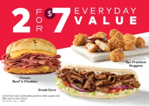 Arby's 2 For $7